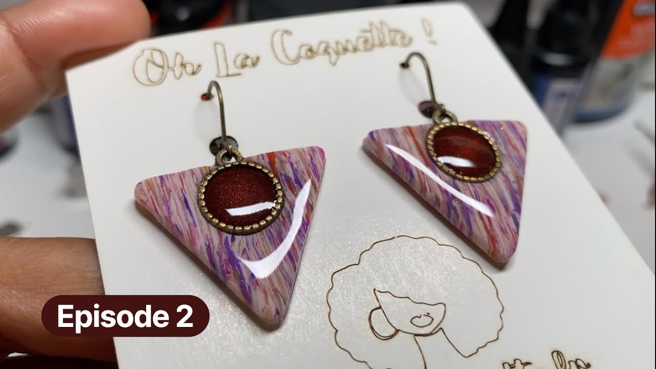 🔴 LIVE Créatif : on crée ensemble des boucles en pâte polymère, résine uv episode 2