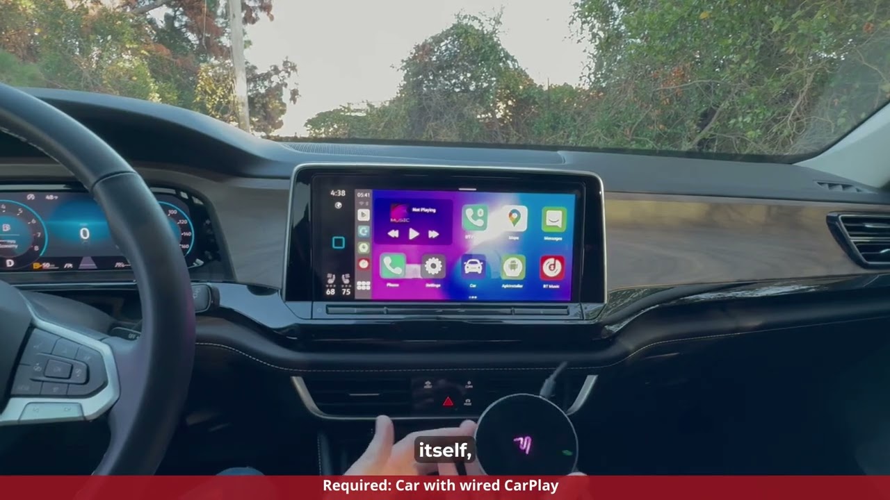 Автомобильный Android-смартбокс: беспроводной адаптер CarPlay, доступ к магазину Google Play и ад...