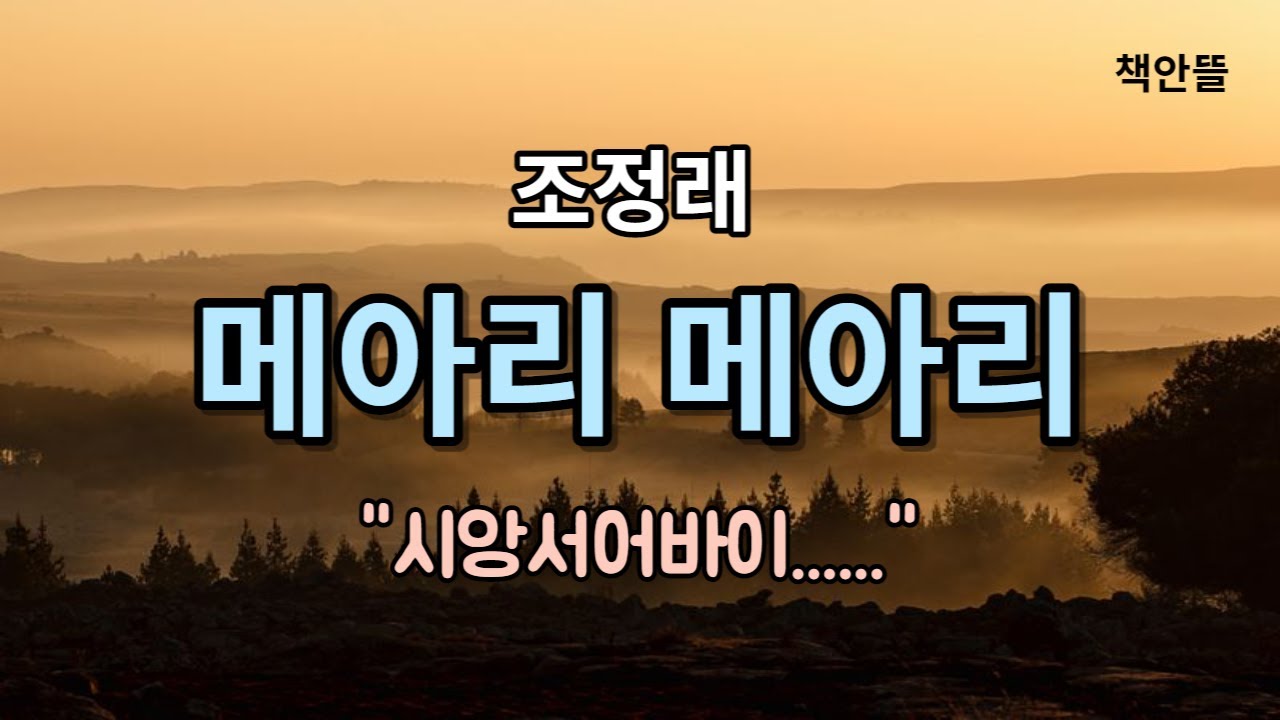 [메아리 메아리]  조정래 | 아버지는 분명 내 손을 잡았으면서도 희미한 바람결처럼 형의 이름을 부르고는 눈을 감았다