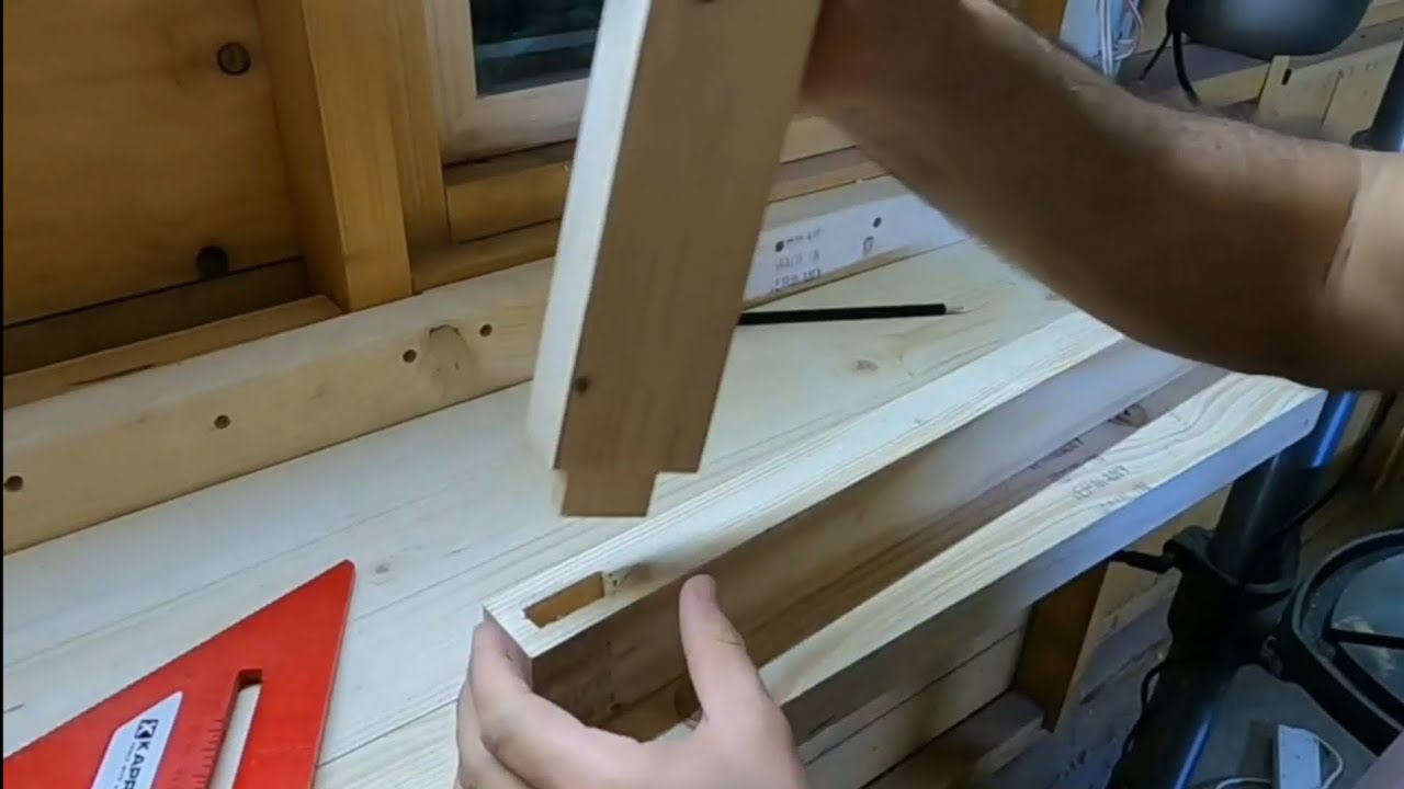 عمل النقر واللسان Mortise and tenon!