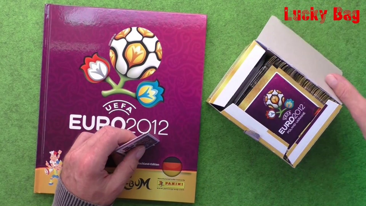 PANINI STICKER ALBUM UEFA EURO 2012 new Paninialbum unboxing sticker