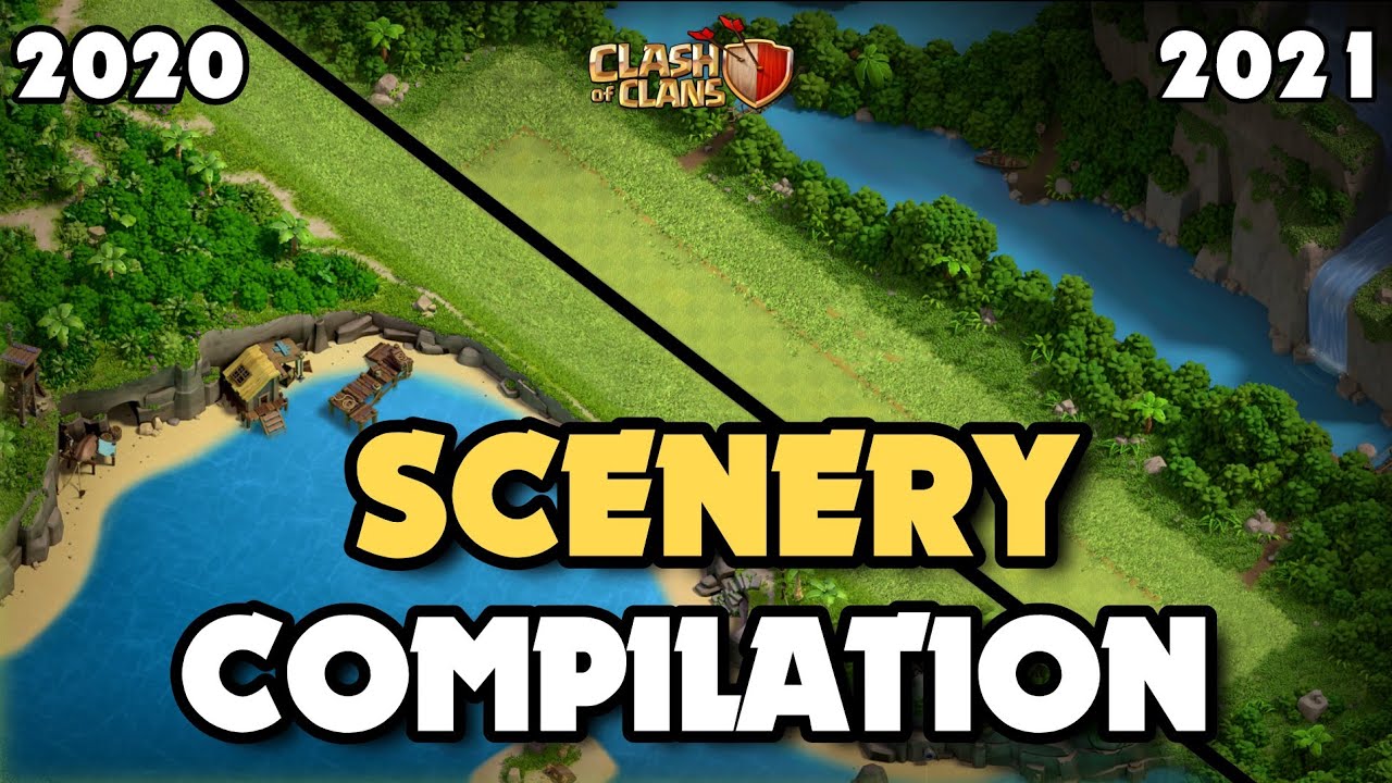 All Scenery Compilation - Clash Of Clans - April 2021 New Jungle Scenery