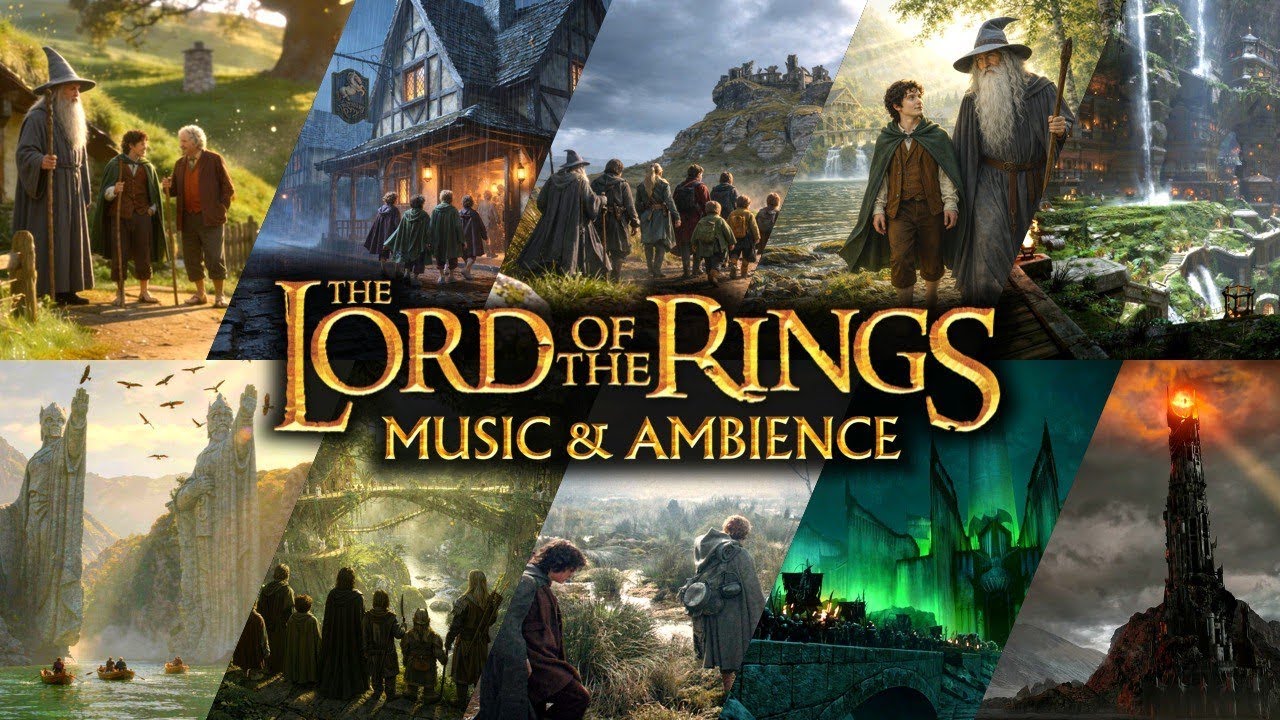 Lord of the Rings: Complete Frodo's Journey Music & Ambience. All Locations from the Shire to Mordor