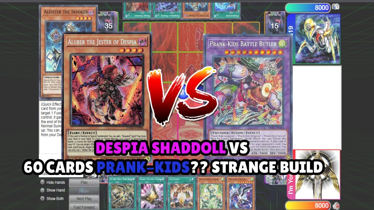 DuelingBook Highlight: Shaddoll Despia Invoked vs 60 Cards Prank-Kids: Strange Build ?