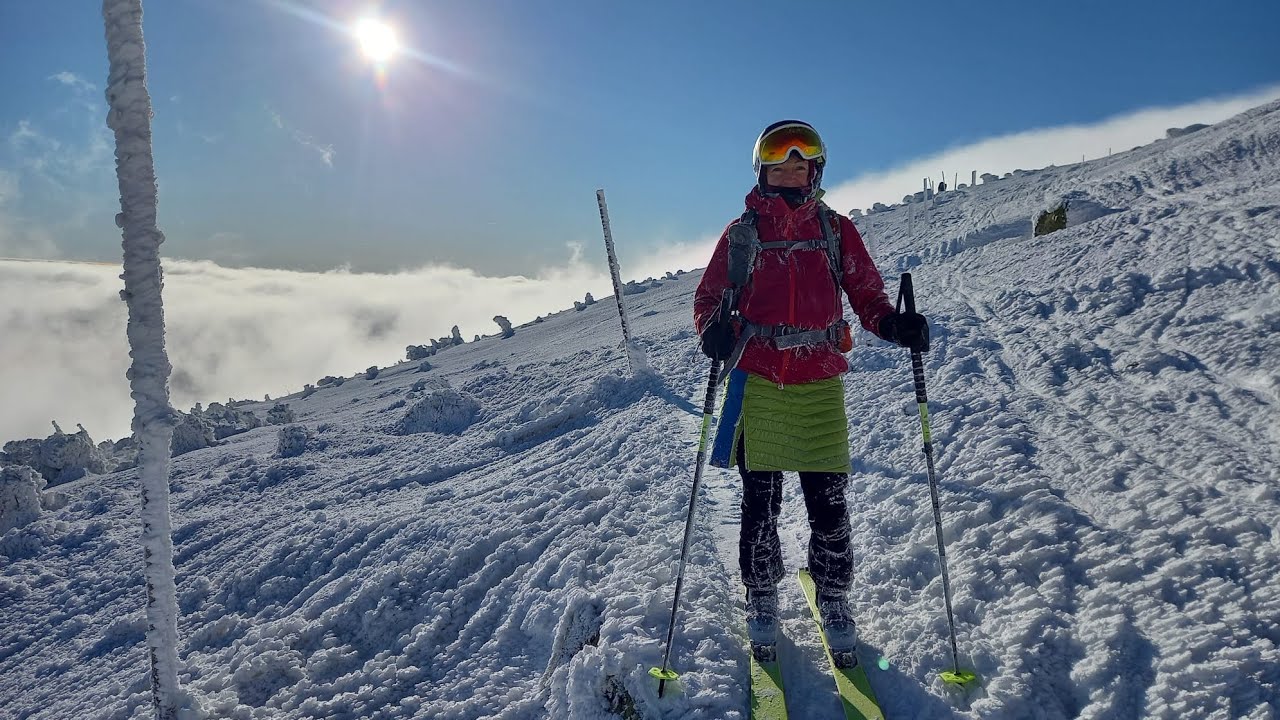 Skialp kurz v Krkonoších.