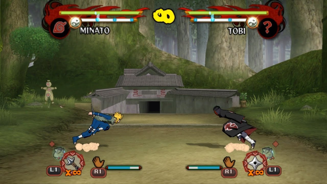 Naruto Ultimate Ninja 6 - Minato vs Tobi - Epic Combat @(1080) - 60 fps✔️
