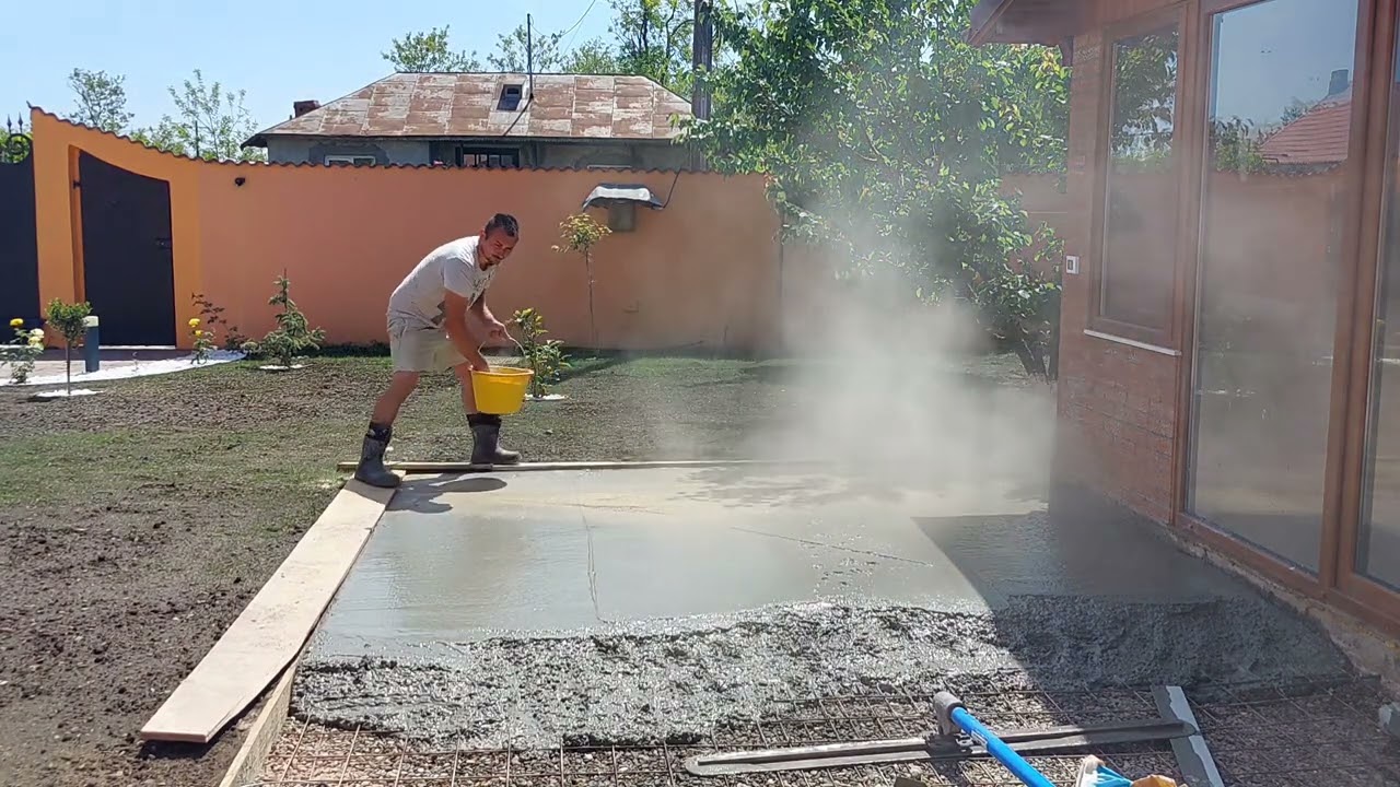 Cum se toarnă cimentul amprentat
