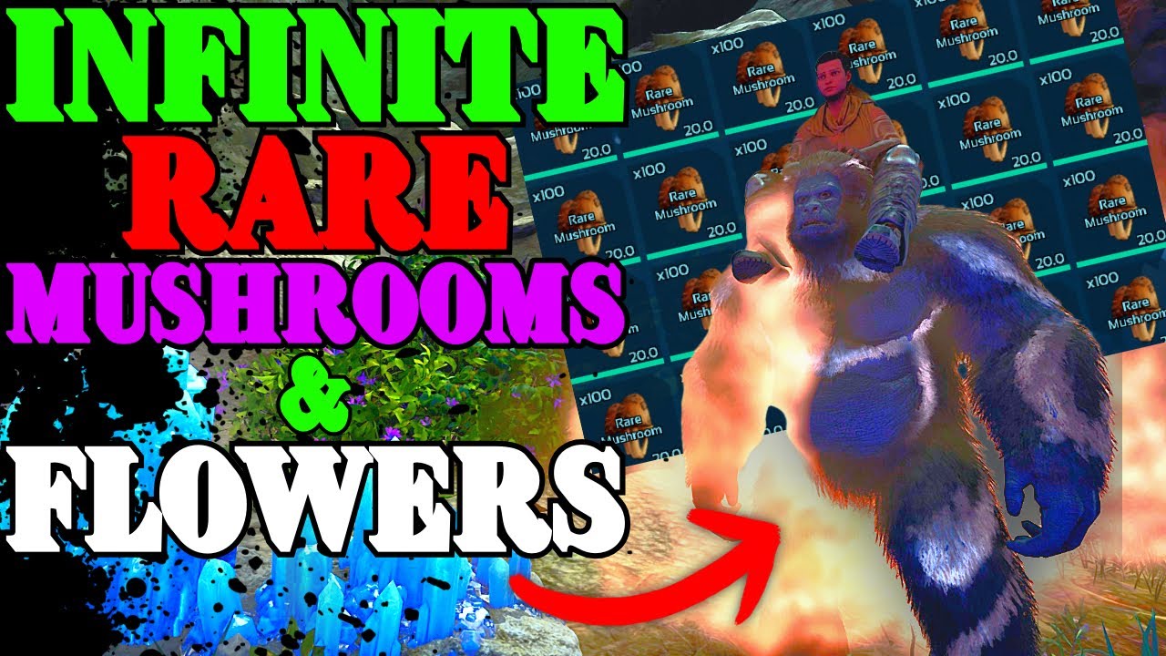 INFINITE Rare Mushroom and Rare Flowers TRICK on Aberration in Ark Survival Ascended!!!