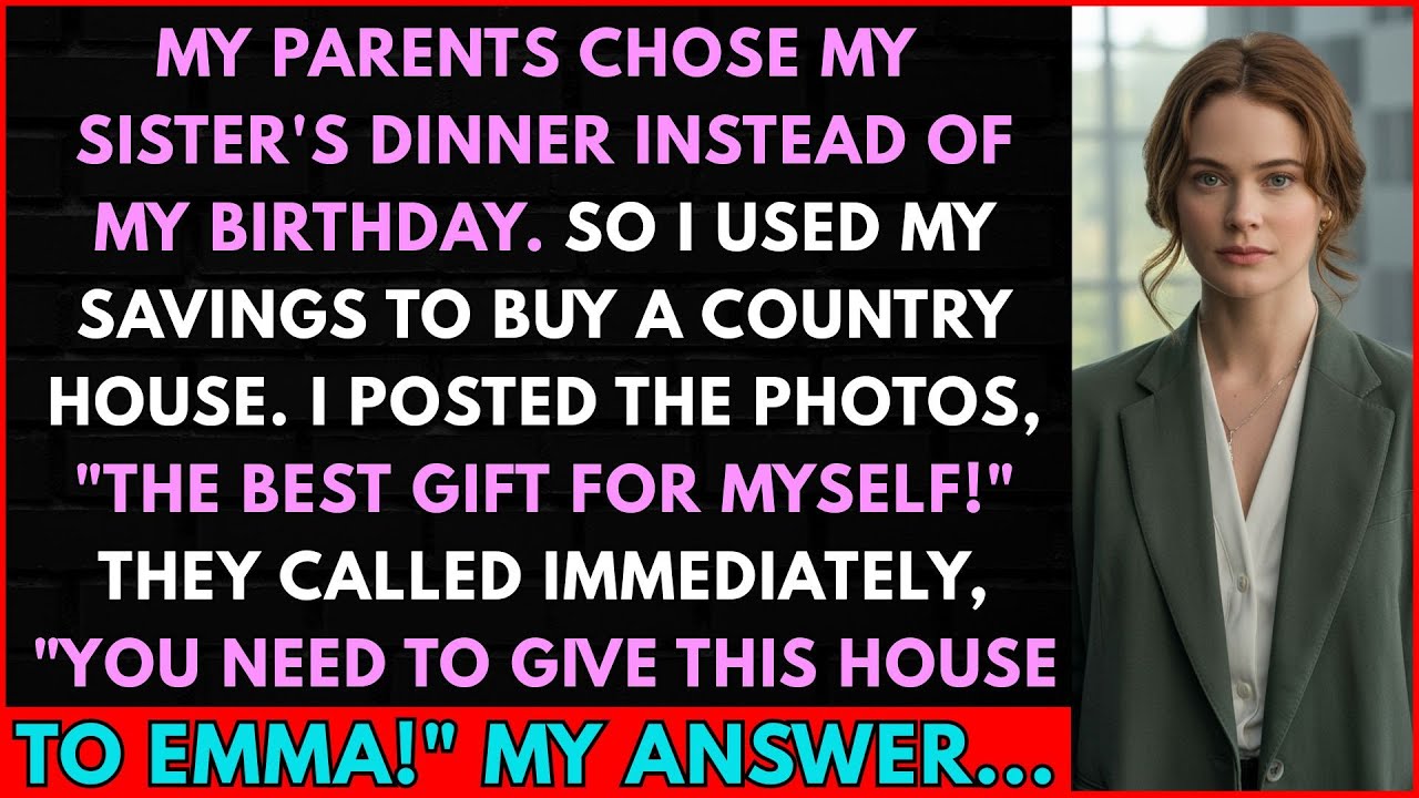 Parents Chose My Sister's Dinner Instead Of My Birthday. So I Bought A Country House And Posted...