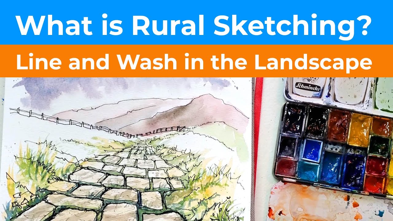 How to do Line and Wash in the Landscape - Rural Sketching