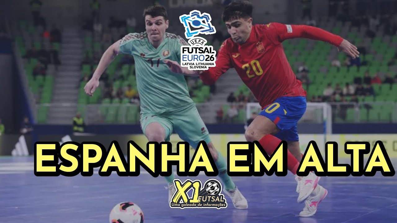 UEFA Futsal Euro 2026 | Bielorrússia 0x2 Espanha | Gols da Rodada 2