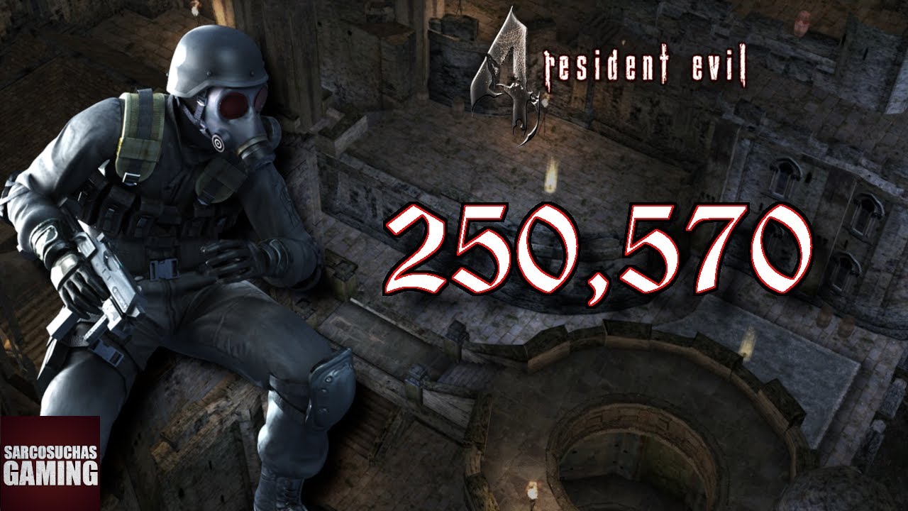 RE4 PC 60fps Mercenaries - HUNK - Castle - 250,570