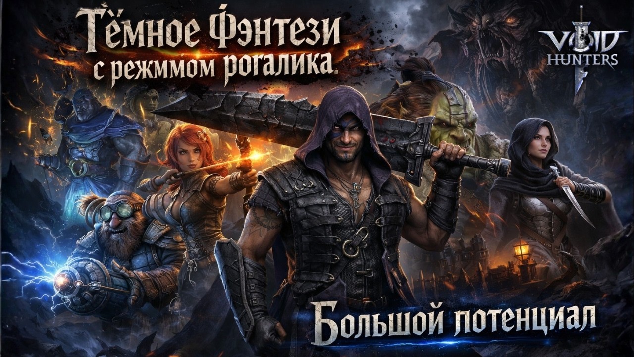 Void Hunters — новая гача в тёмном фэнтези с рогаликом | Большой потенциал 2026