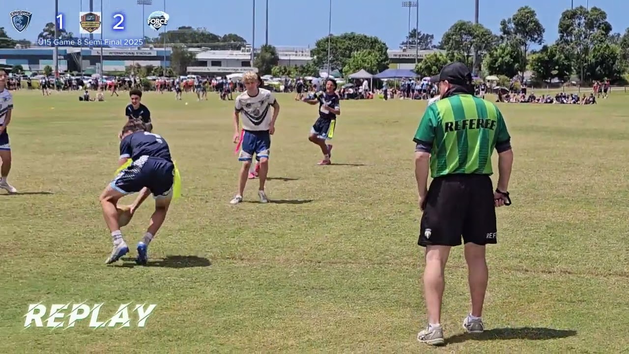 2025 Oztag Nations Semi Final Game 8 u15 Cougars v  Central Coast Force