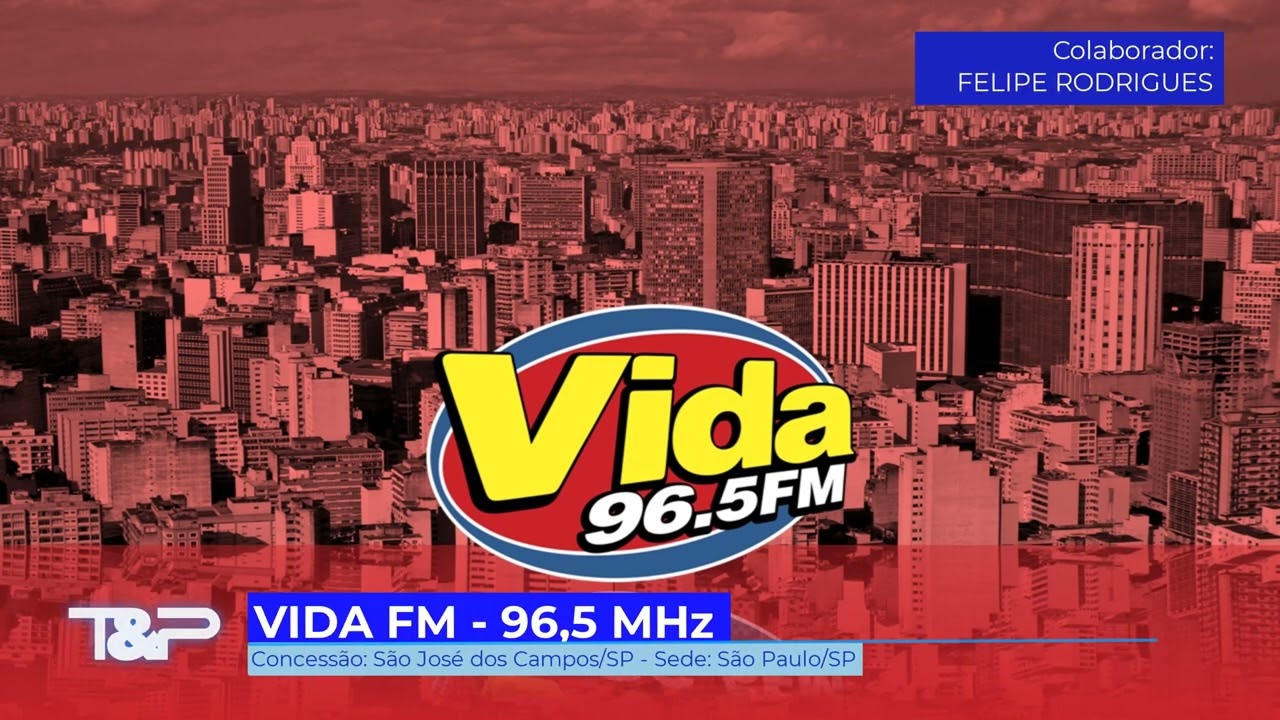 Prefixo - Vida FM - 96,5 MHz - S&atilde;o Jos&eacute; dos Campos-S&atilde;o Paulo/SP