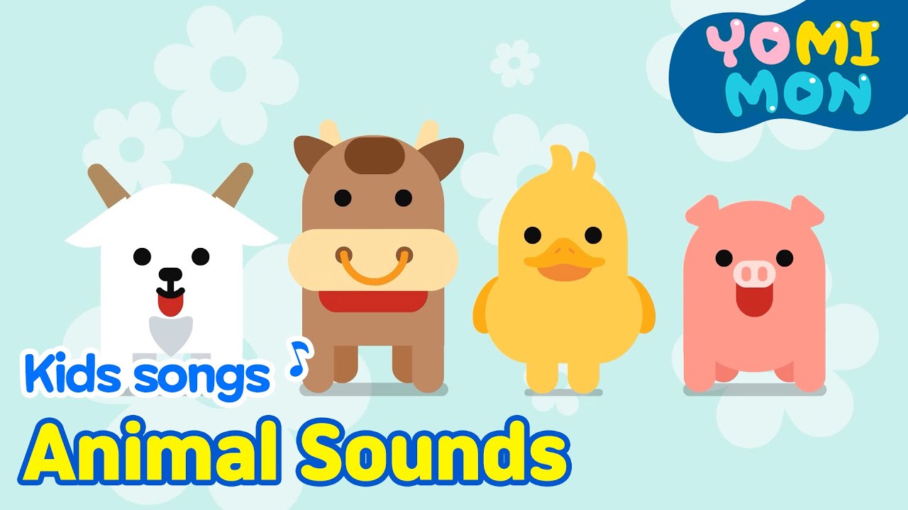 🐷🐮Animal Sounds 🦆🐐 | YOMIMON Songs for Children🎈