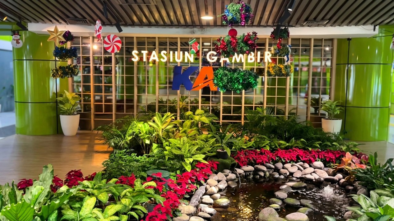 Stasiun KA Gambir Jakarta City Indonesia January 2025
