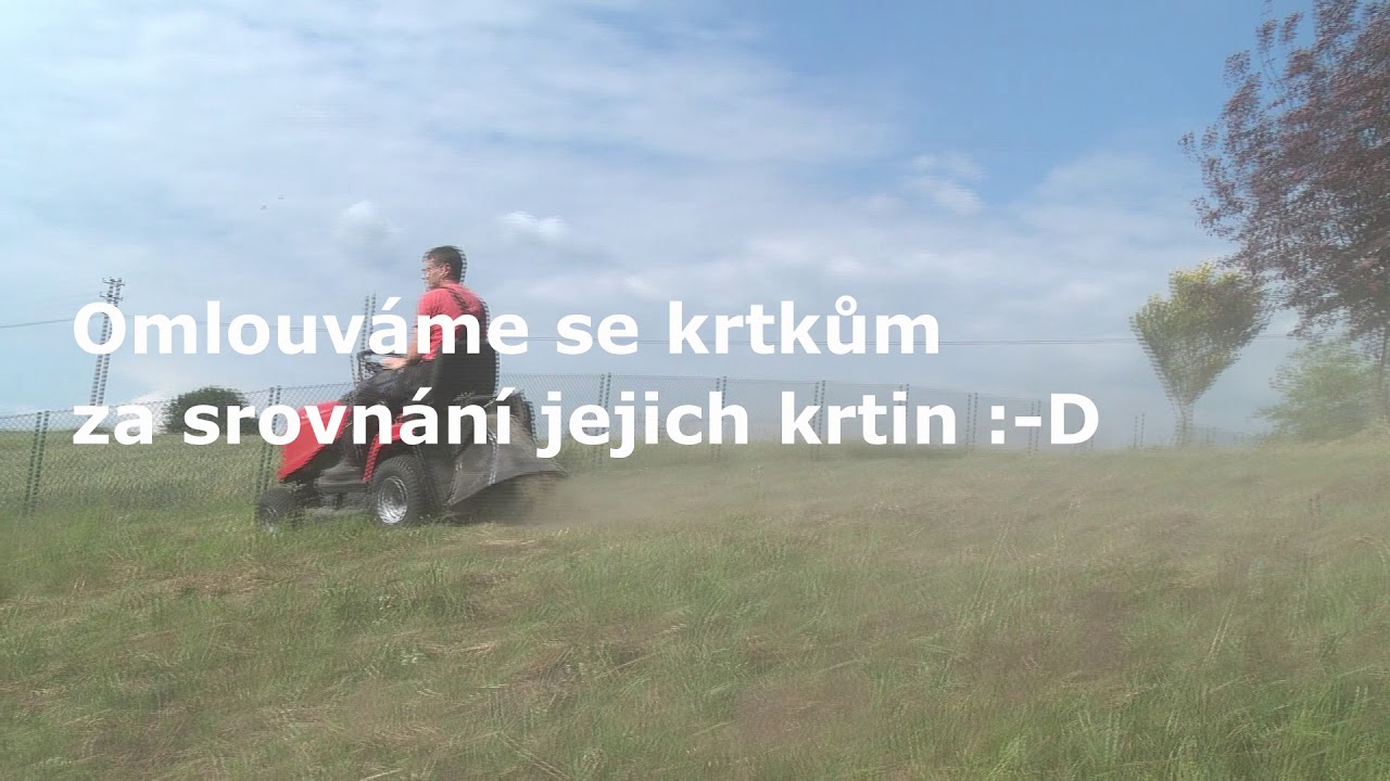 Travní traktor RL-84H   - test na žádost zákazníků