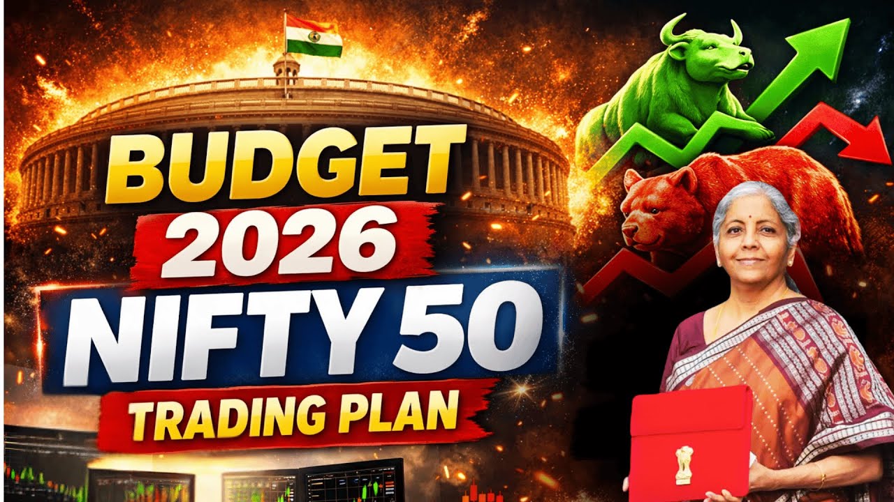 Торговля в рамках бюджета 2026 | Стратегия для рынка Nifty 50 в день объявления бюджета | План то...