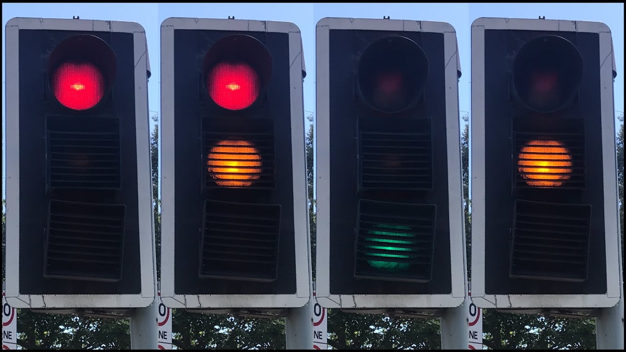 Redhill: Brighton Road A23 J/O Woodlands Road, Plessey Automations Mellor Traffic Lights