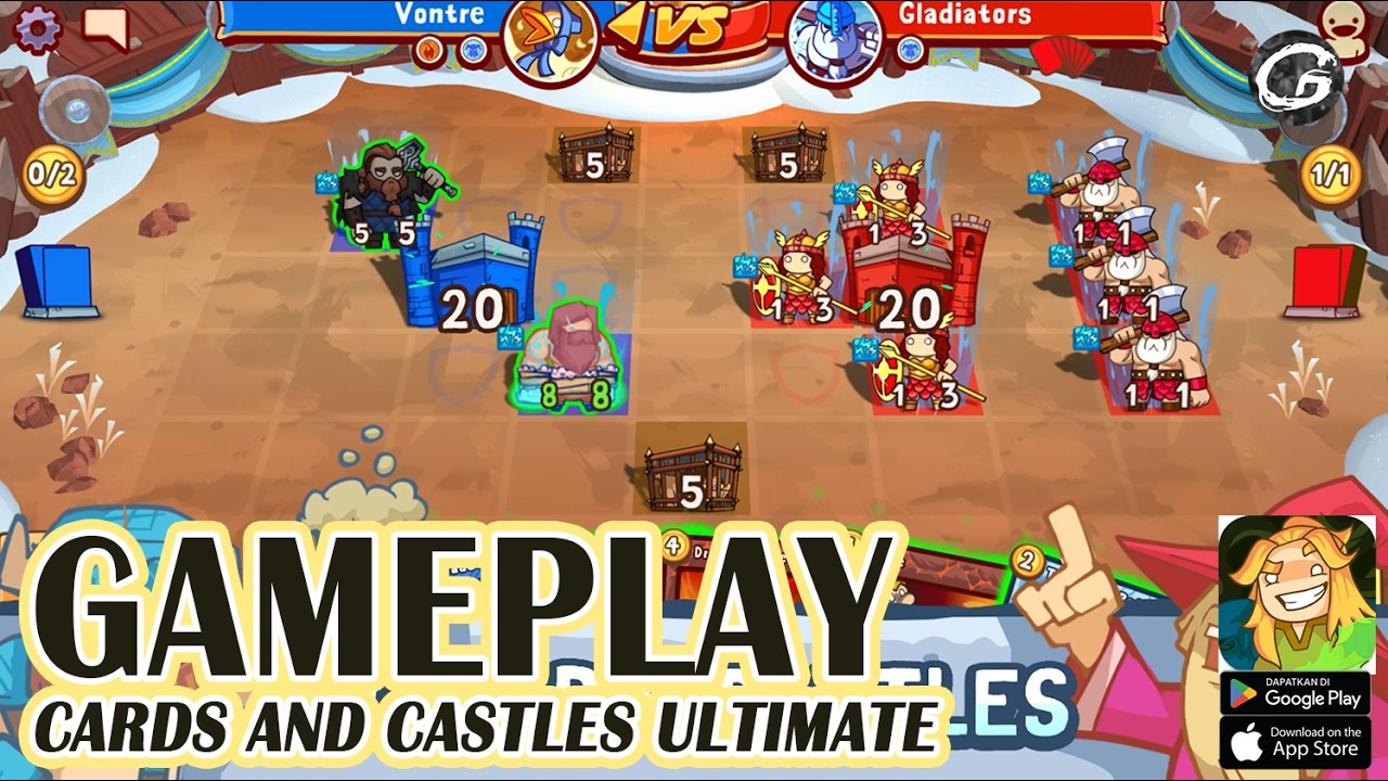 Cards and Castles Ultimate Gameplay - Mobile Game (Android)