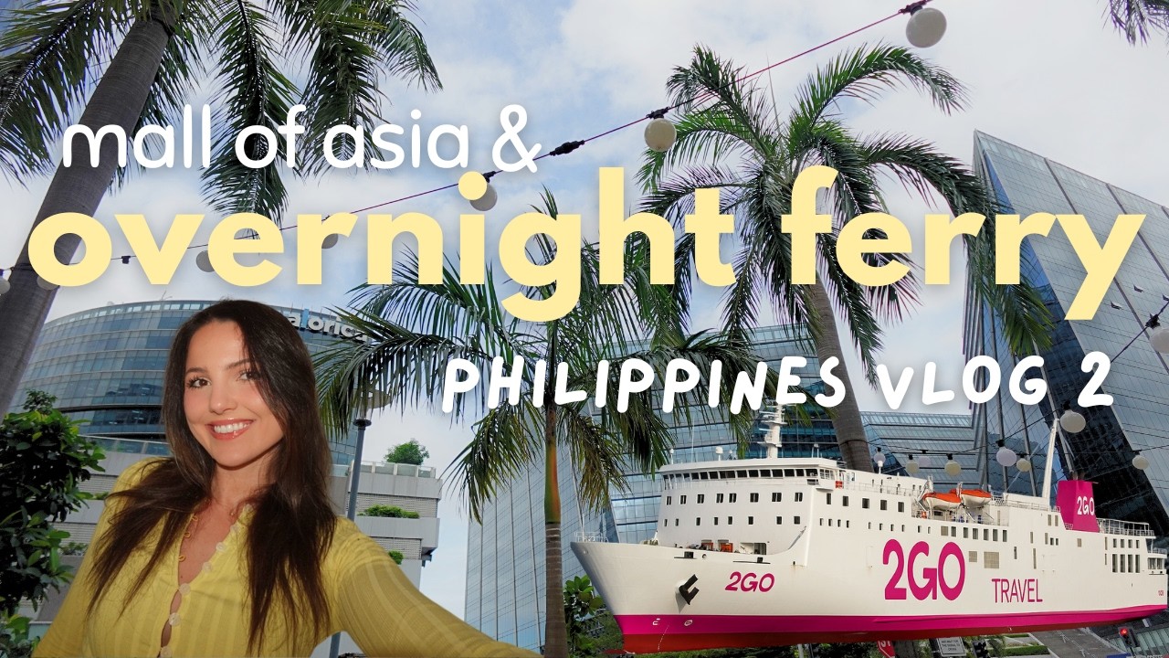 we spent the day in manila then took an overnight ferry to Palawan… (2go ferry & mall of Asia vlog)