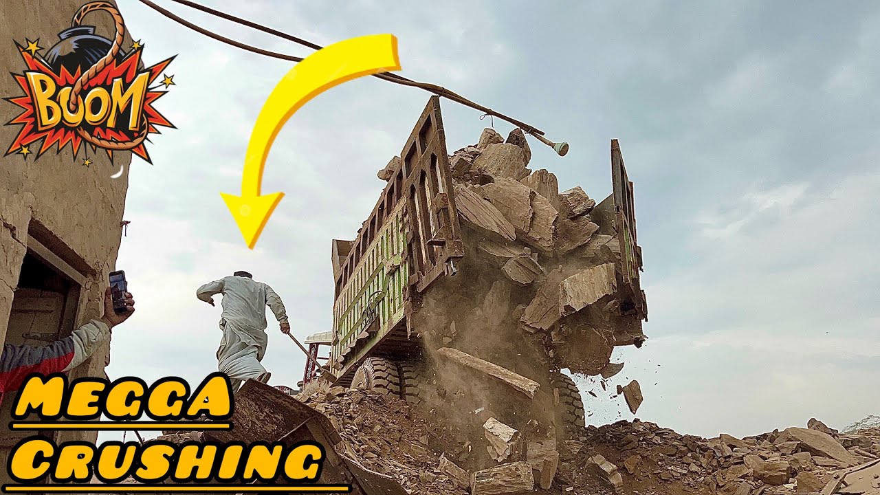 🔝Dangerous Big Boulder Crushing &ndash; Heavy Machine Power Powerful  Crusher vs Massive Boulders#asmr !!.