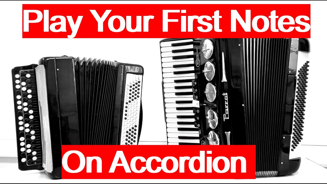 How to play accordion: First easy lesson for Beginners
