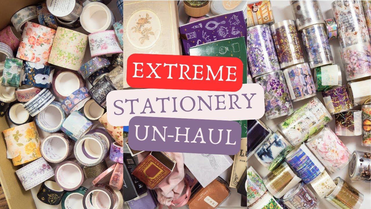 Finally Decluttering My Stationery - Part 1: The Hard Stuff (washi, stamps, journals, stickers)