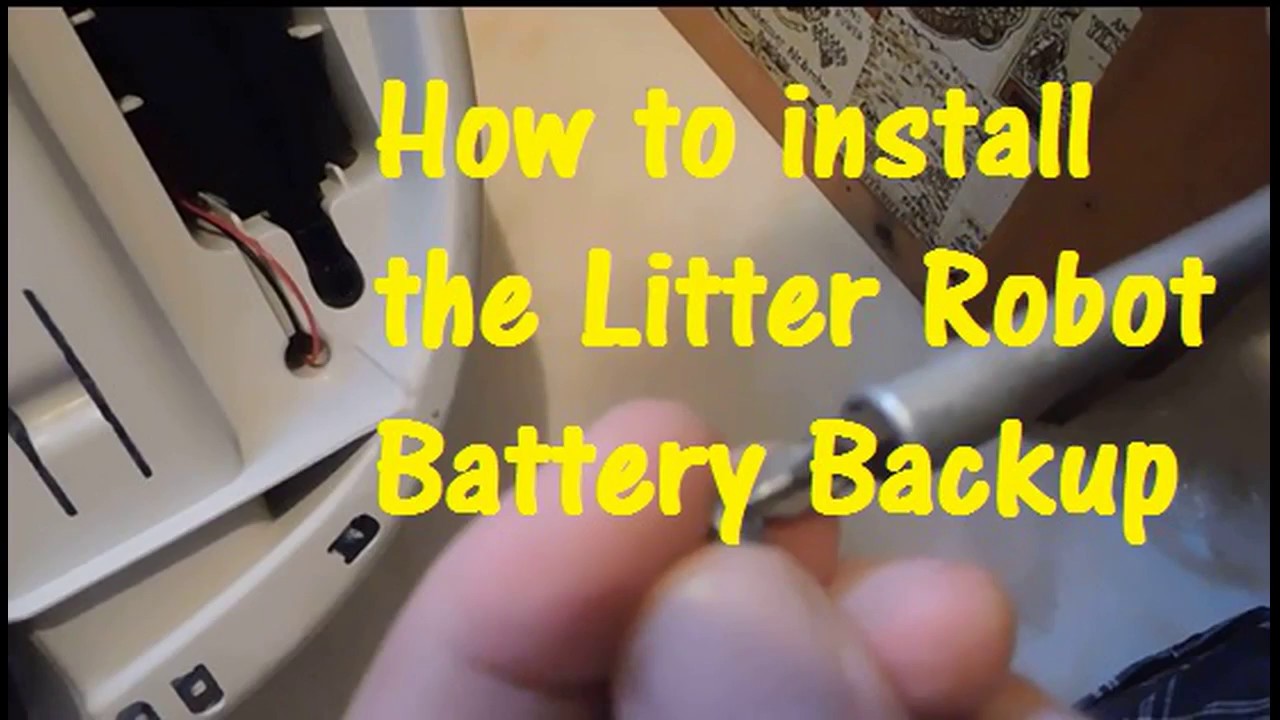 Battery backup installation of Litter Robot Open Air