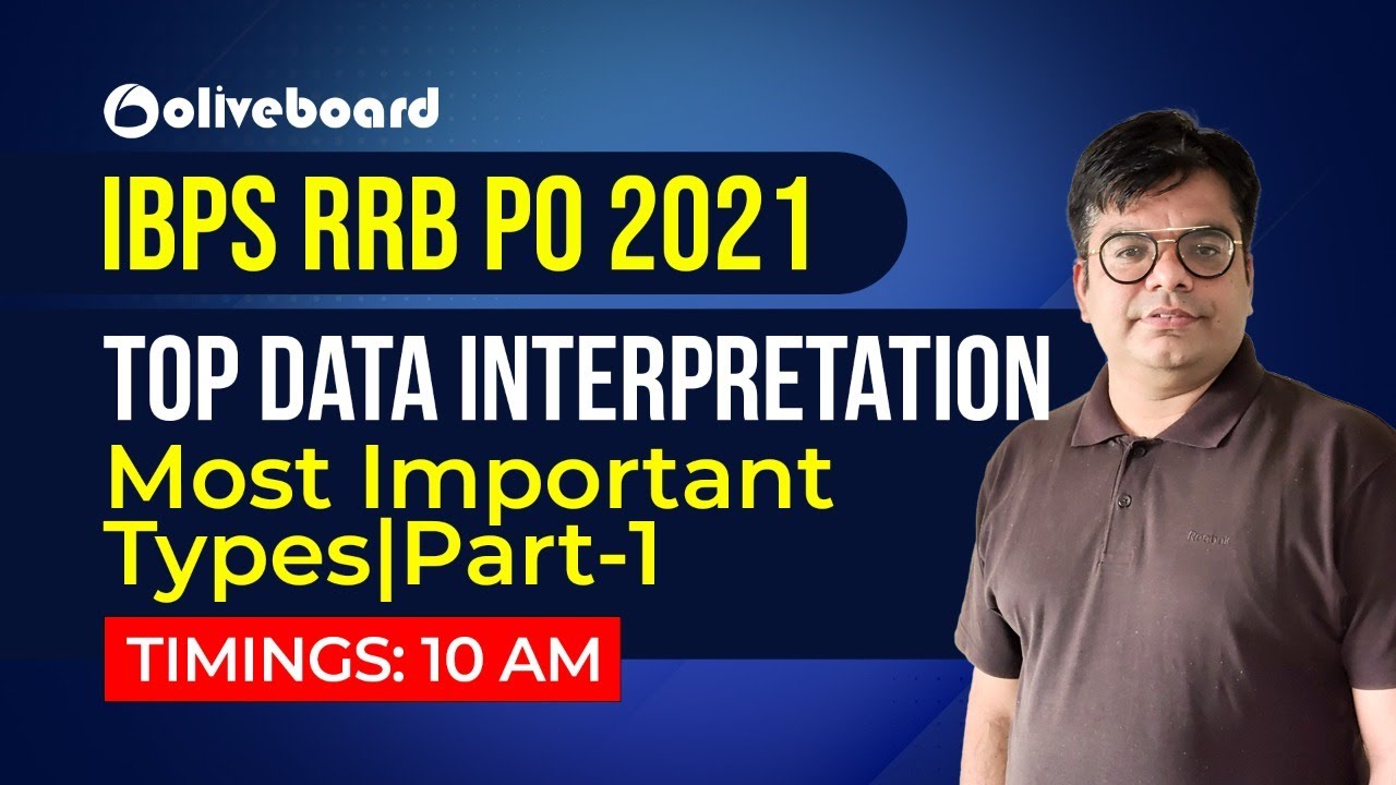 Top Data Interpretation - Most Important Types Part-1 | IBPS RRB PO | Lokesh Sir