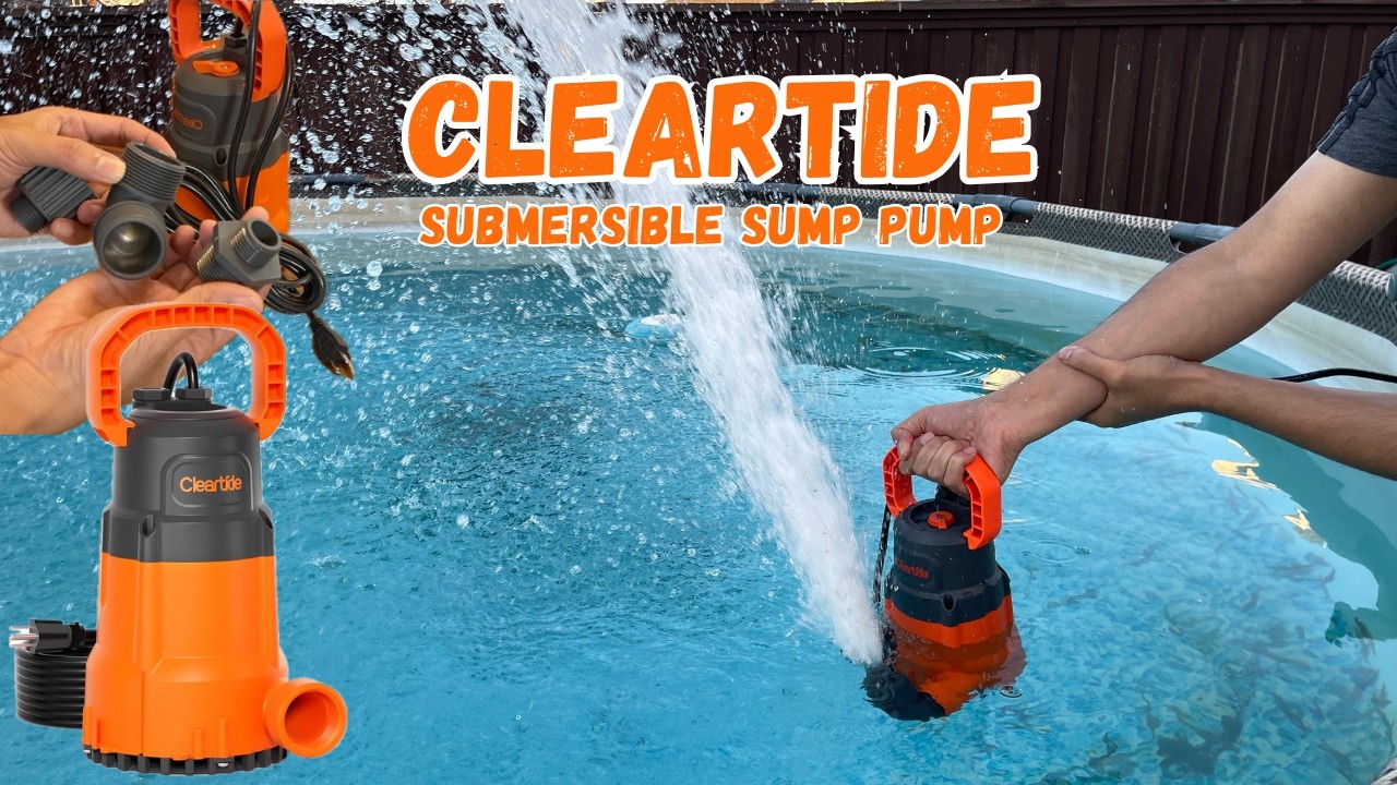 Распаковка и простая установка дренажного насоса CLEARTIDE 1/4 HP