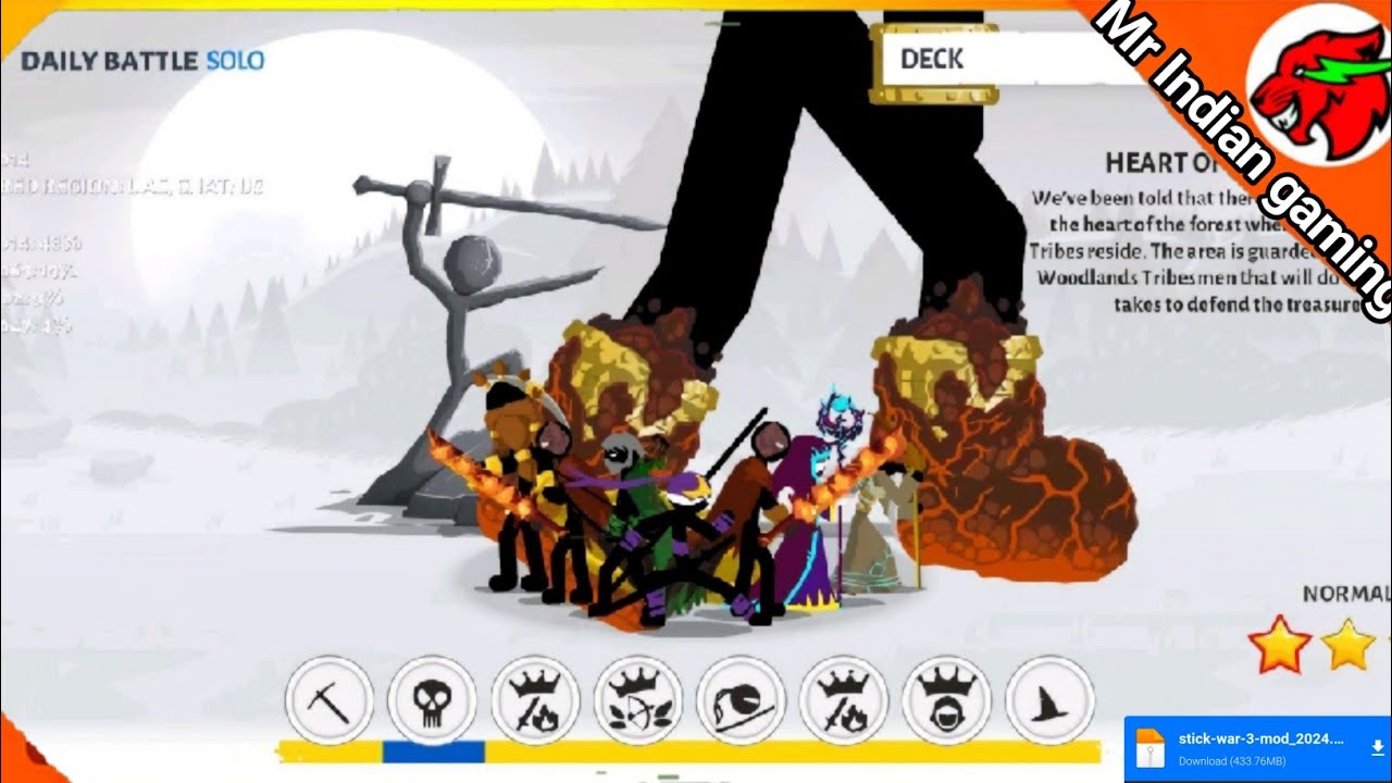 stick war saga new developer mod:😁..