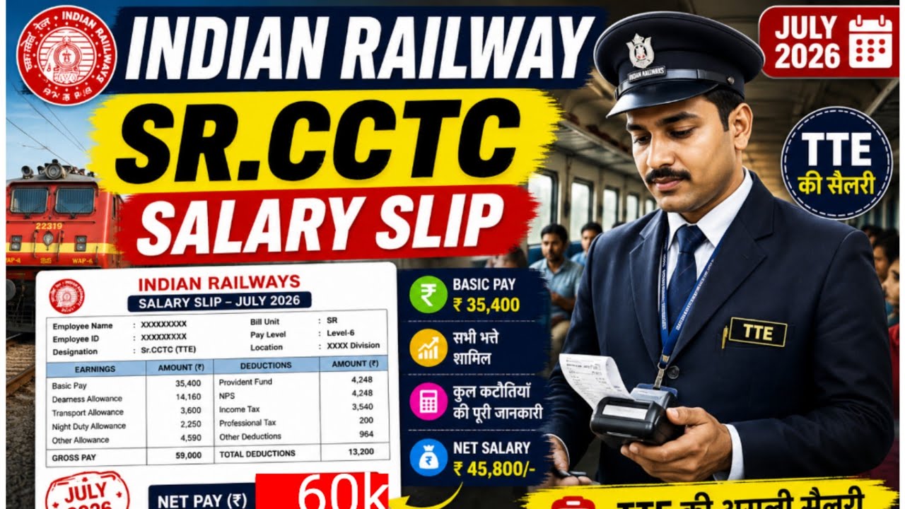 cctc salary in railway💰|cctc की पूरी salary कितनी है?💰 sr cctc salary 2026| cctc job profile #cctc 