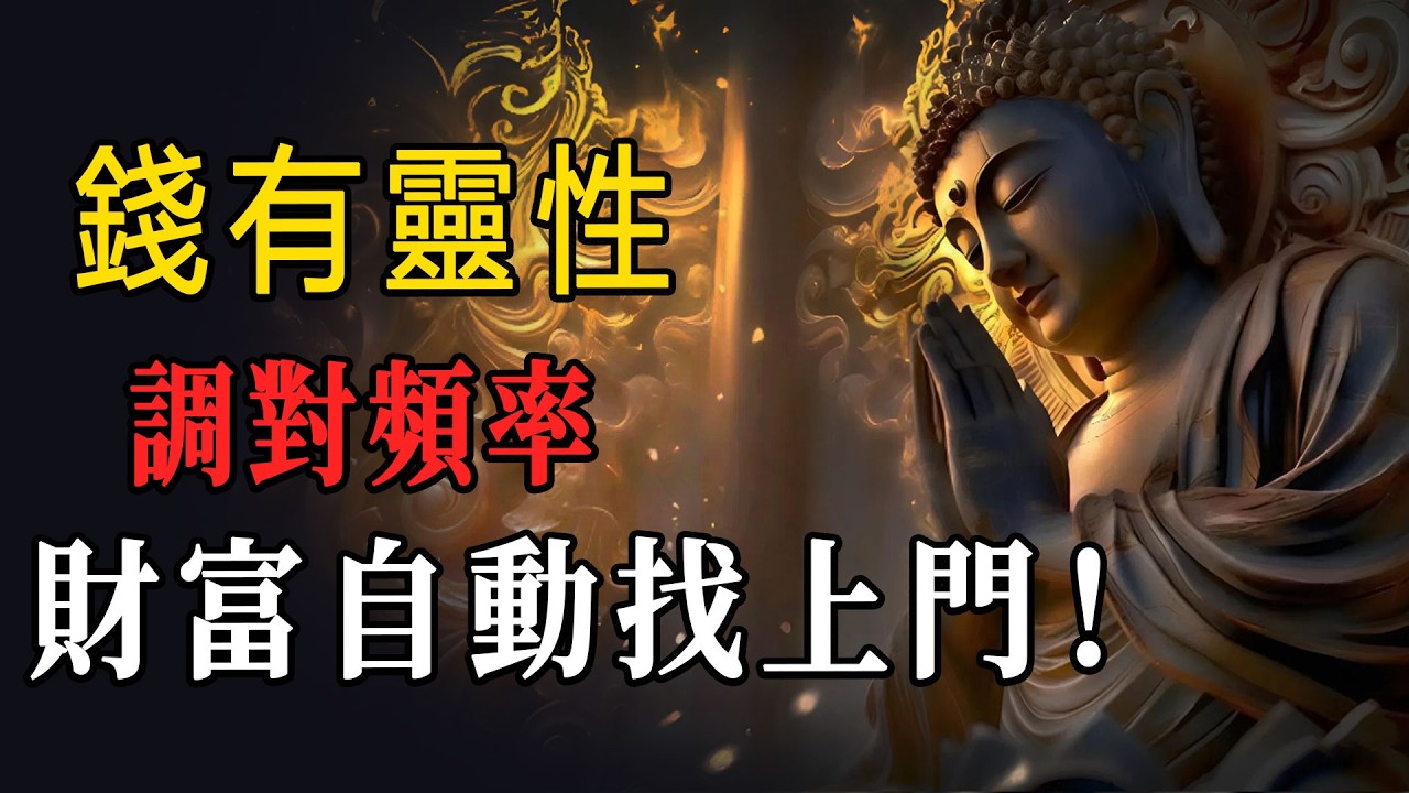 別再苦苦追錢！佛說：財富也有「頻氣」，調對這個頻率，金錢會主動敲門！ #財富頻率 #佛學智慧 #心想事成 #靈性成長 #致富 !