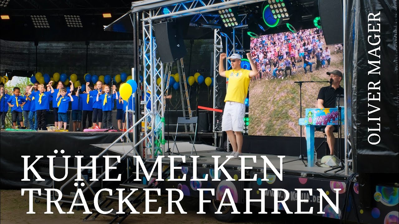 Kühe melken und Trecker fahrn • Oliver Mager feat. Kinderchor Laubenheim live @ Kultur im Park 2022🌳