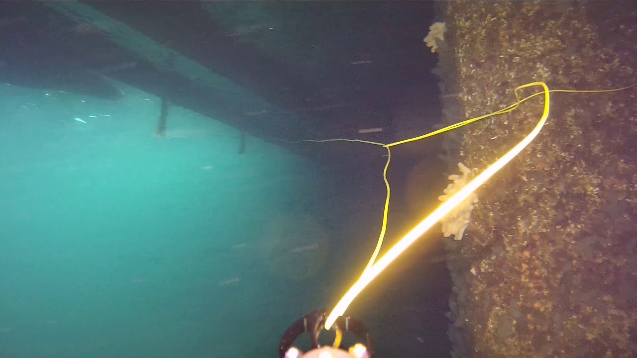 ROV rescue under a pier, Chasing M2.
