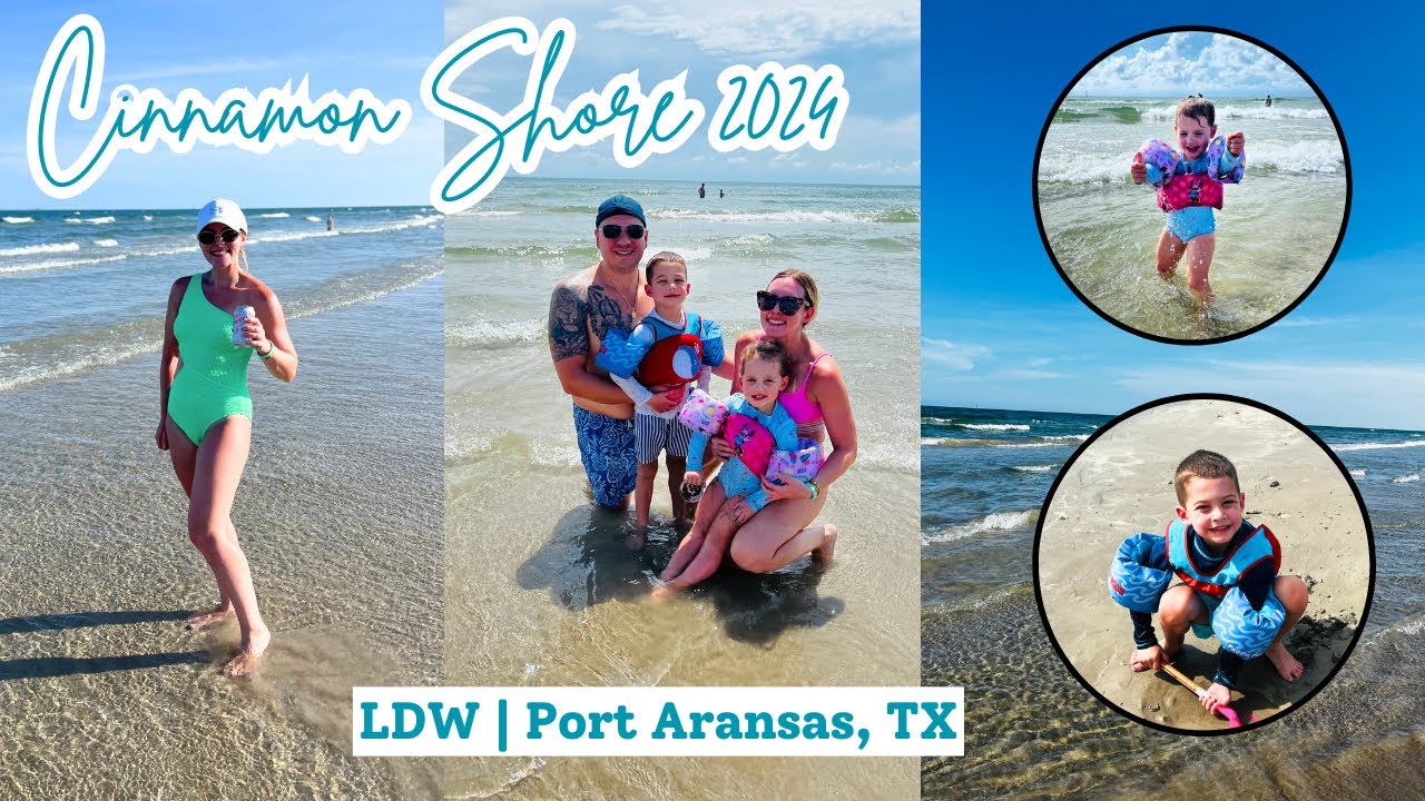 Семейный видеоблог Cinnamon Shore 2024 | Выходные, посвящённые Дню труда, Порт-Аранзас, Техас | А...