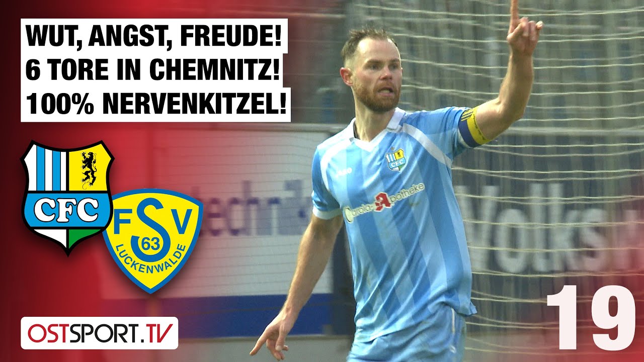 WUT, ANGST, FREUDE! 6 TORE sorgen für 100% NERVENKITZEL: Chemnitz - FSV | Regionalliga Nordost
