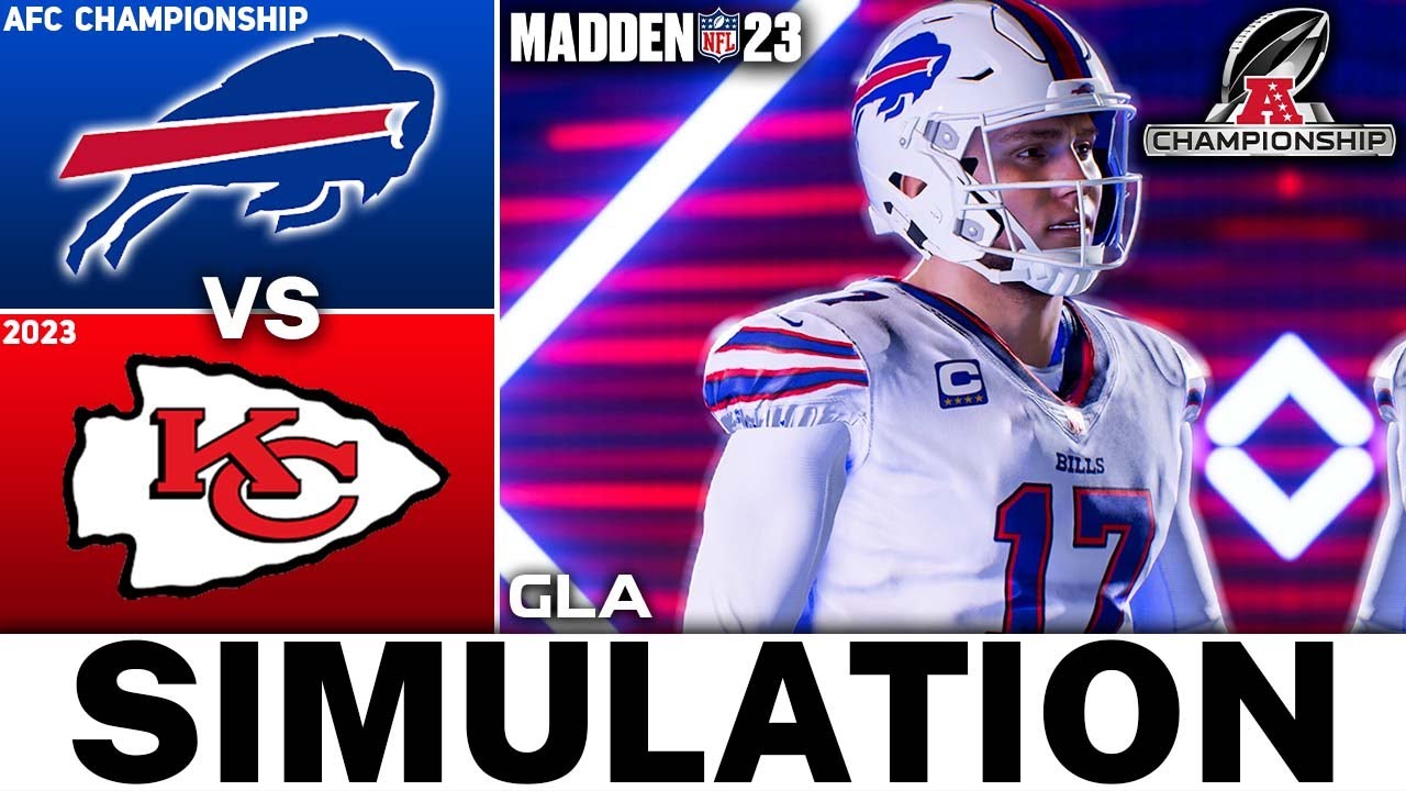 Madden 23 - Bills vs. Chiefs 2023 AFC Championship Simulation Gameplay Next Gen PS5