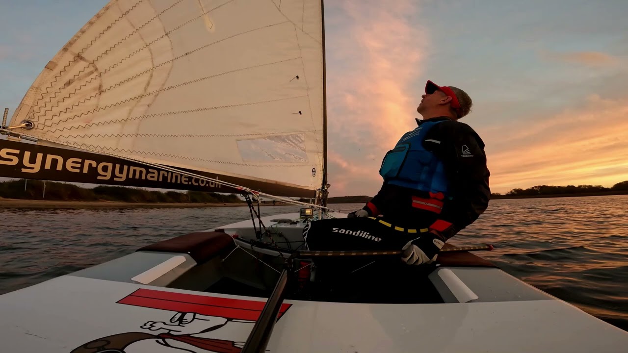 Sunset sail, Christchurch Harbour