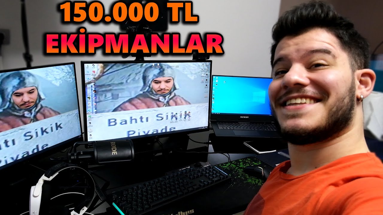 150.000 TL EKİPMANLARIM (ÇİFT BİLGİSAYAR YAYIN)