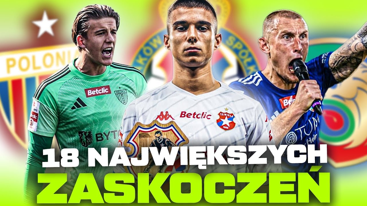 18 NAJWIĘKSZYCH ZASKOCZEŃ W BETCLIC 1 LIDZE!