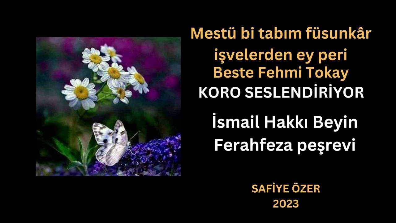 Mestü bi tabım füsunkar işvelerden ey peri - İzmir Radyosu Ses Sanatçıları