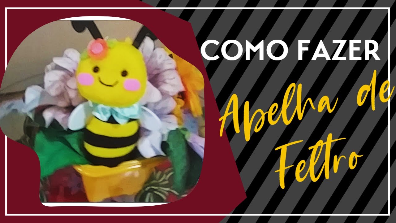 Abelha em Feltro com Molde
