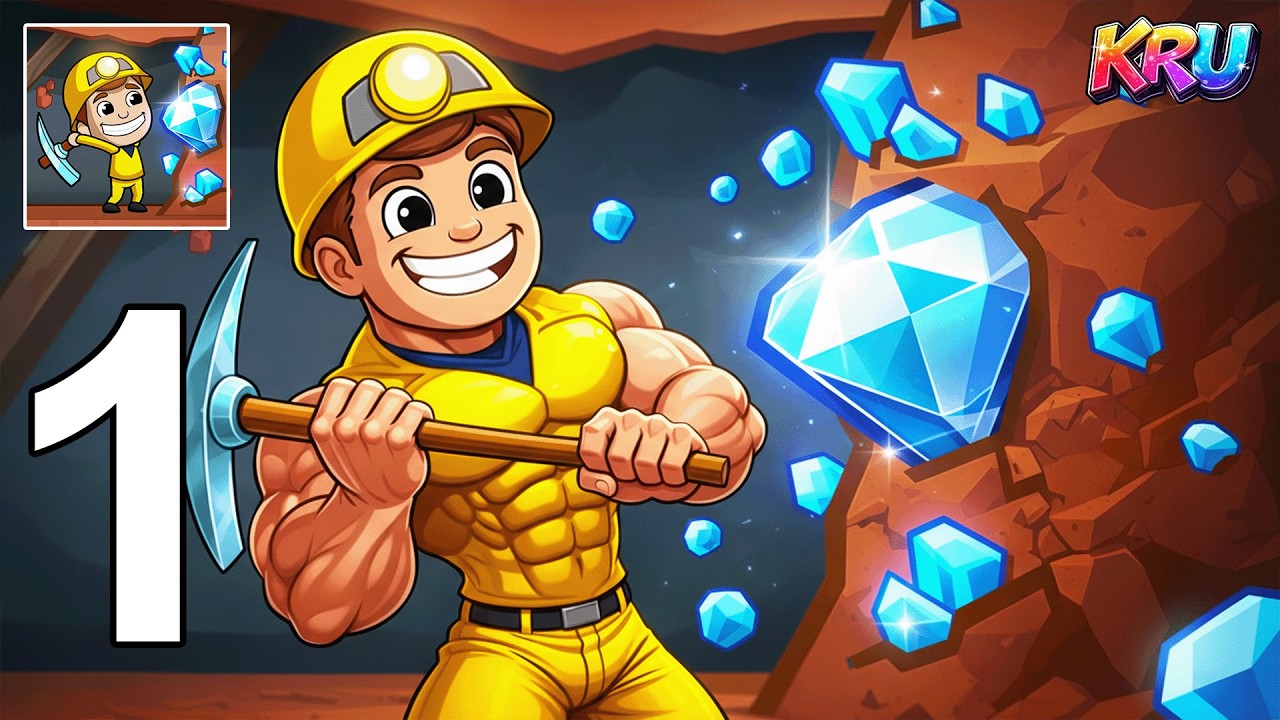 Idle Miner Tycoon Walkthrough Part 1 - Mine & Sell (Gameplay iOS, Android)