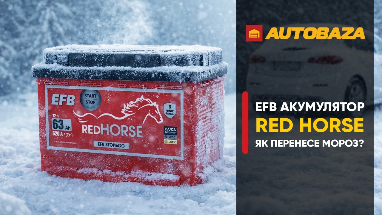 EFB акумулятор Red Horse. Як переносить мороз?