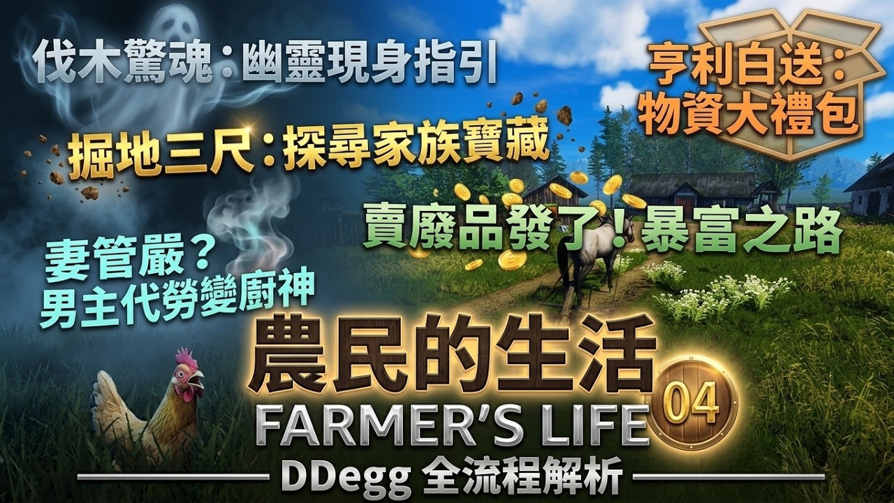 農民的生活 / Farmer's Life：伐木撞見幽靈！賣廢品發了？揭開家族寶藏真相！