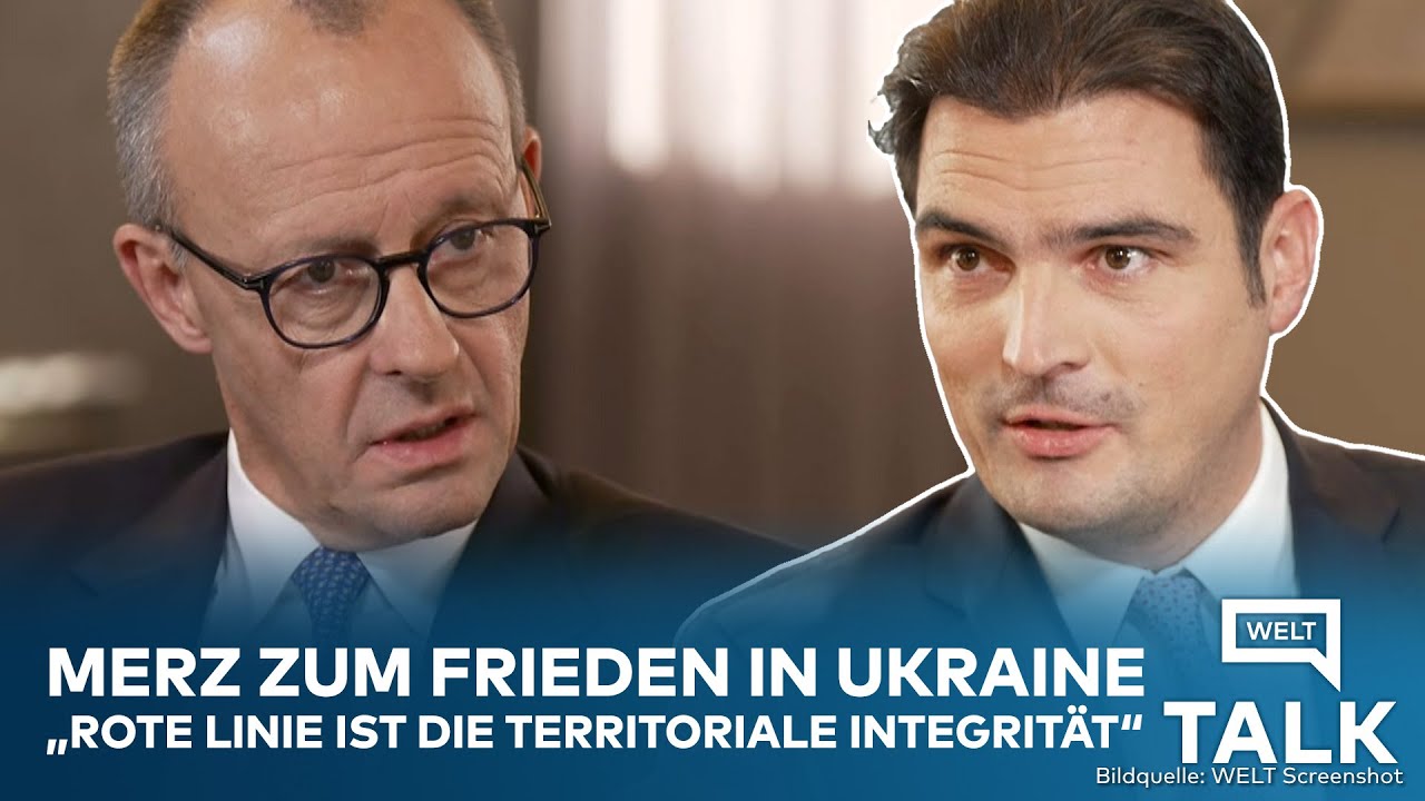 WELT TALK SPEZIAL: Kanzler Friedrich Merz &auml;u&szlig;ert sich zur Ukraine und dem Renten-Streit mit der SPD