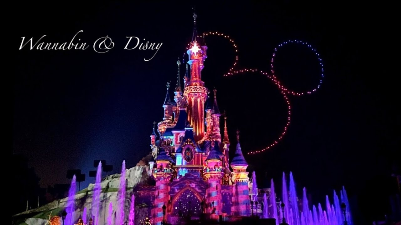 Disney D-Light -Full with 200 drones - 파리 디즈니랜드 30주년 불꽃놀이 | Disneyland Paris 30th Anniversary
